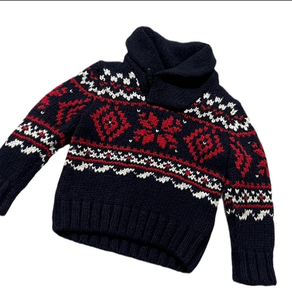 Polo Ralph Lauren Christmas Sweater Size 3T ⭐️ - Picture 3 of 11